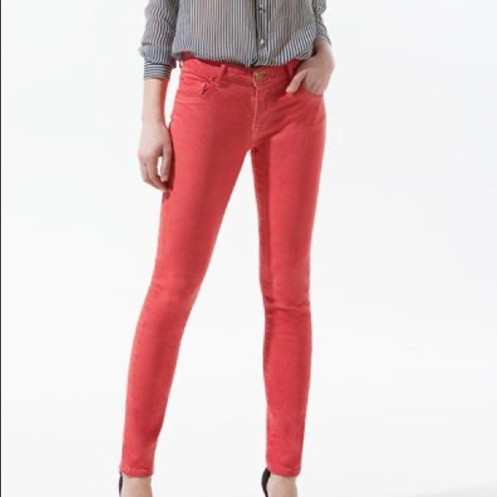 Zara salmon colored jeans